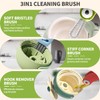 3 in 1 Cup Lid Gap Cleaning Brush Set, 3PCS