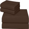 ComfyWell Brown King Fitted Sheet - Deep Pocket 14 inch