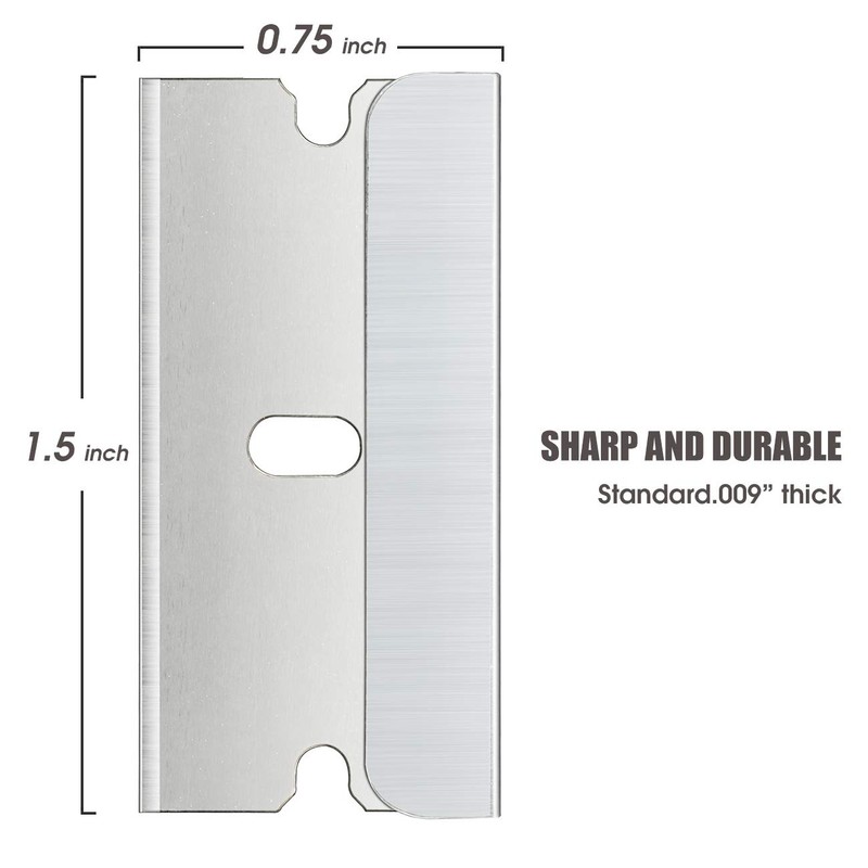 REXBETI 600PCS Single Edge Razor Blades, Industrial Razor Blades, Box