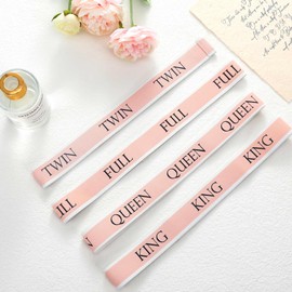 Bed Sheet Organizers and Storage Bands | Elastic Closet Organization Sheet Straps Organizer Bands and Linen Labels Bedding Bands, Fitted Linen Labels Sheet Organizer for Closet(Mix Size - 8Pcs)