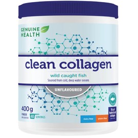 Genuine Health Clean Collagen Marine Collagen (Wild Caught & Non-GMO), Unflavoured, 140g