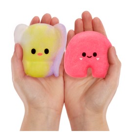 Fluffie Stuffiez Bunny & Rainbow Minis Collectible Feature Plush, Surprise Reveal Unboxing Soft and Squishy Tactile Play Fidget DIY