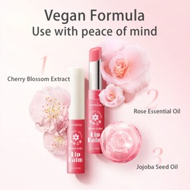 Carslan Rose Moisturizing Lipstick Nutritious Lip Balm - Longlasting Repair Dry Chapped Lip, 01, 1 count