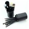 Ipetboom Makeup Brush Organizer Large Capacity PU Makeup Bucket for