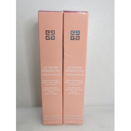 GIVENCHY LE ROSE PERFECTO LIQUID BALM 25 FREE RED 0.21 OZ BOXED LOT OF 2