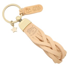IL BISONTE SKH040PG0001 NA106B Keyring Key Ring, Beige, Men's, Women's, Parallel Imported