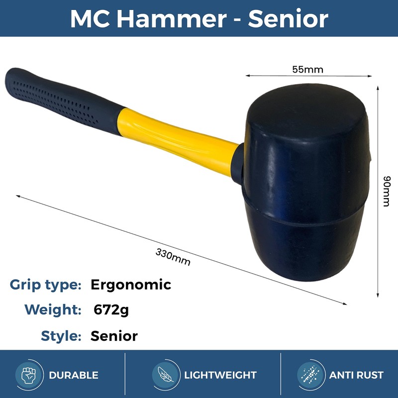 Peggi Mallet Hammer Tent Peg Quality Rubber Mallet for Installing