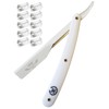 Navaja Profesional para Barba con 10 Blades Zeepk Beginner Shaving