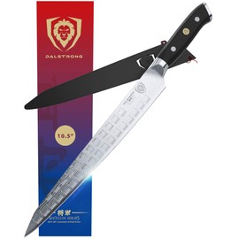 DALSTRONG Ultimate Sujihiki Slicing Knife - 10.5" - Shogun Series - "The Tokugawa" - Damascus - AUS-10V Japanese Super Steel - Sheath Included