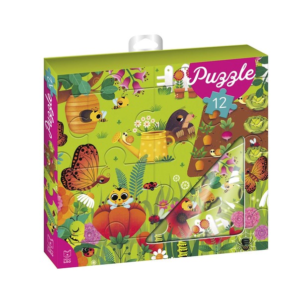 Ma boite à puzzle 12pièces - Le jardin - Dès