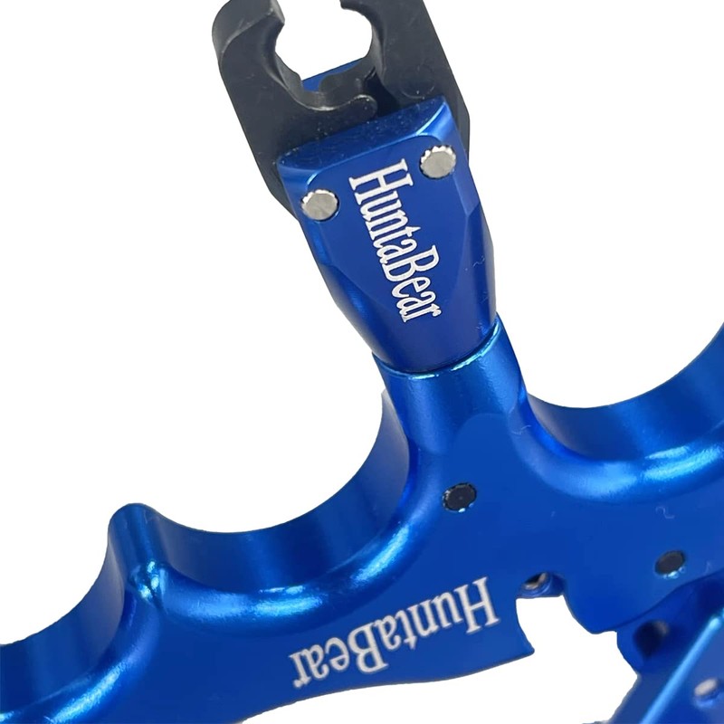 ZeoPeya Bow Release for Compound Bow,4-Finger 360° Rotate Caliper Thumb