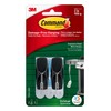 Command Outdoor BlackStainless Steel Wire Hooks, 17065AW, 2 Hooks, 3