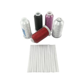 Wennuo 100pcs Thread Net Spool Saver for Different Sizes of Embroidery Sewing Quilting and Serger Thread Spools/Cones (15x1CM)