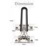 Home Security Door Lock Latch Guard Clasp Home Reinforcement Lock
