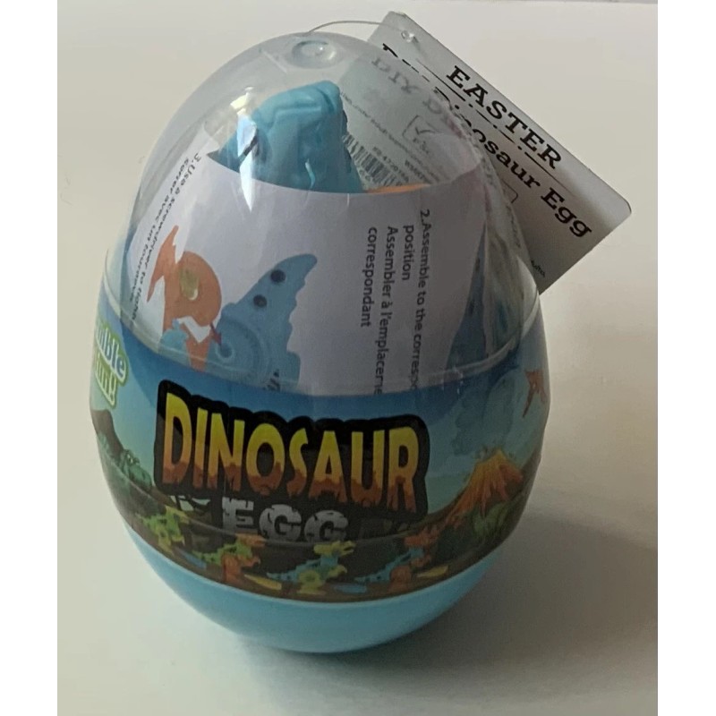 Easter DIY Dinosaur Egg Blue/Orange