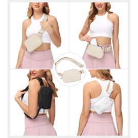 IUGA Belt Bag for Women Fanny Pack Men Everywhere Adjustable Strap CrossBody Bag Water-resistant Workout Running Hiking