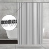 Top-spring Clear Shower Curtain Hooks Plastic Shower Curtain Rings, Drop