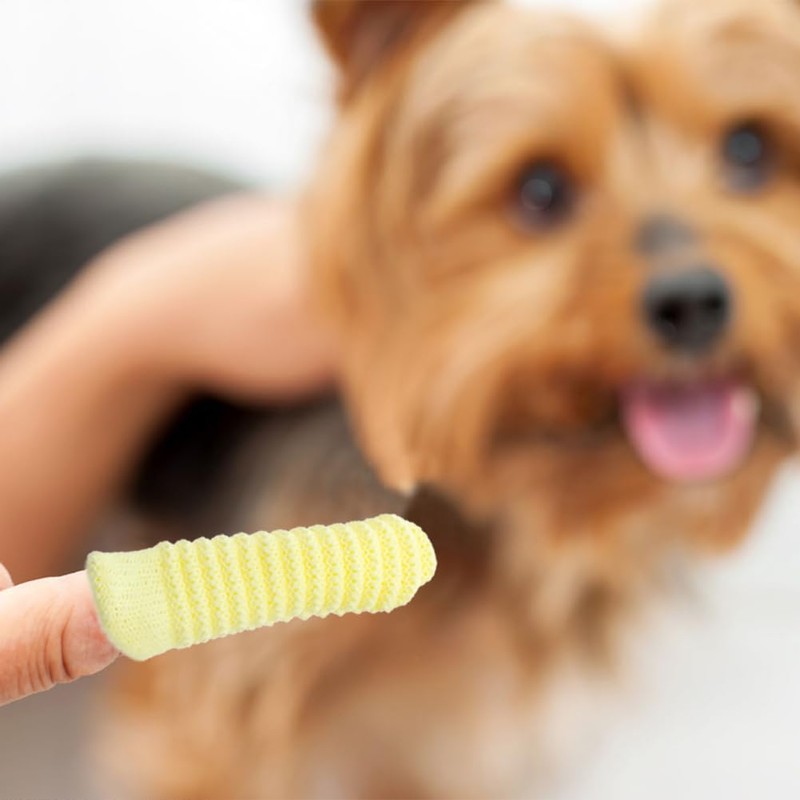 20 PCS Soft Fabric Finger Toothbrush Kit for Dogs and