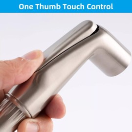 Hibbent Kitchen Sink Side Sprayer Head Replacement Universal Sink Sprayer Attachment - Brushed Nickel