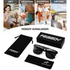 FEISEDY Fashion Sunglasses Womens Men Flat Top Square Trendy Visor