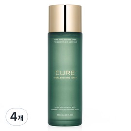 Kim Jeong-moon Aloe Cure Hydra Soothing Toner, 130ml, 4 pieces / 김정문알로에 큐어 하이드라 수딩 토너, 130ml, 4개
