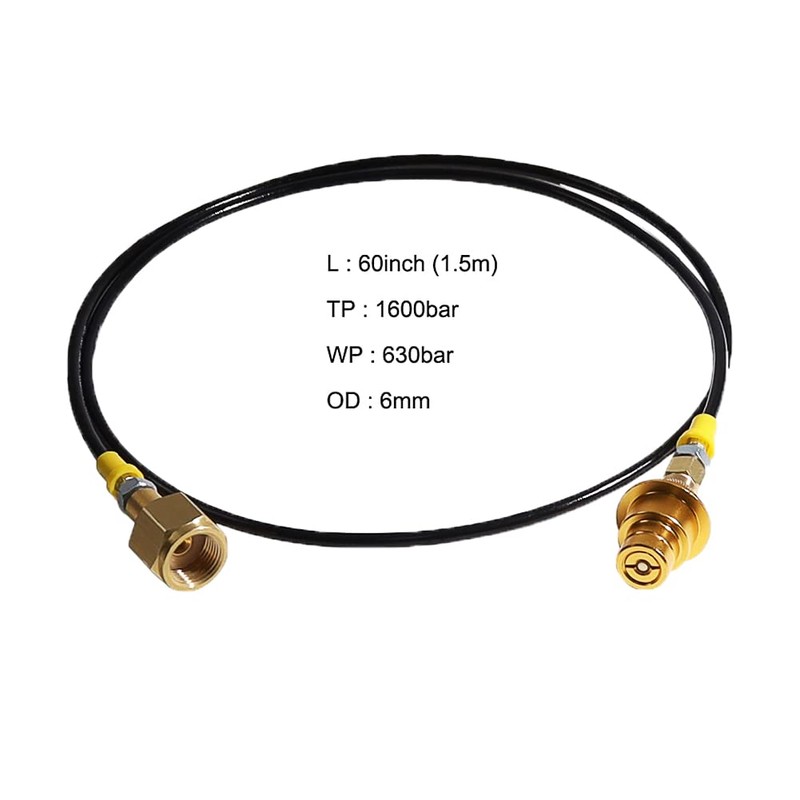 Terra CQC Quick Connect to External Co2 Tank Adapter Hose
