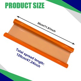 QZTYTY 12 × 48 Inch Car Light Tint Film, Tail Light Tint, Car Vinyl Wrap Protector Film, Car Accessories Car Light Self-Adhesive Tint Film Universal for Cars Auto Modification Cover (Orange)