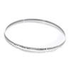 Sterling Silver Diamond Cut 66mm Stacking Bangle, Sterling Silver, Diamond