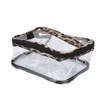 3pcs Makeup Bag Set Leopard Print Large Capacity Portable Waterproof