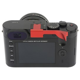 Haoge THB-LR Metal Hot Shoe Thumb Up Rest Thumbs Up Hand Grip Designed for Leica Q Q-P QP Typ116 Typ 116 Camera Red Better Balance & Grip Convenience