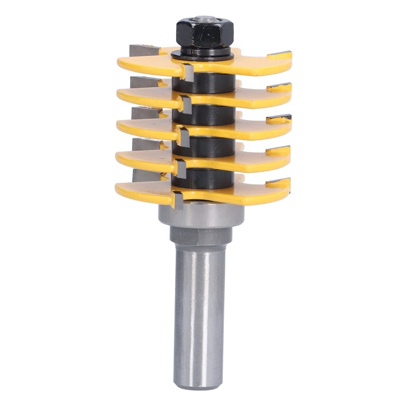 Router Bit, 1/2in Shank Finger Joint Woodworking Alloy Blade Chisel