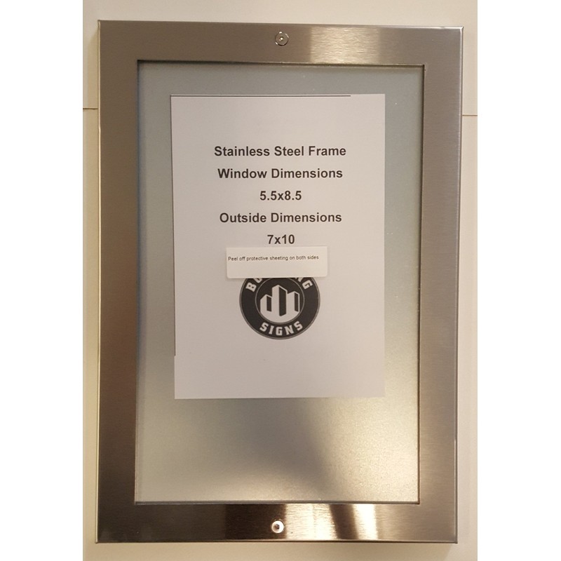 Heavy-Duty Elevator Certificate And Notice Frame – 5.5X8.5 Inch Interior