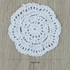 kilofly Small Crochet Cotton Lace Coasters Doilies Pack Set, 4pc,