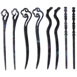 PACKOVE 8pcs Vintage Chinese Hair Sticks Long Hairpins for Women Elegant Chopsticks for Hair Styling for Updos and Bun Accessories Retro Accessories