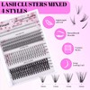 Fologoo Fishtail False Eyelash Set with Lower Lashes, 14 Rows,