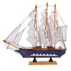 Model Ship Mediterranean Style High Density Natural Pinewood Durable Vibrant