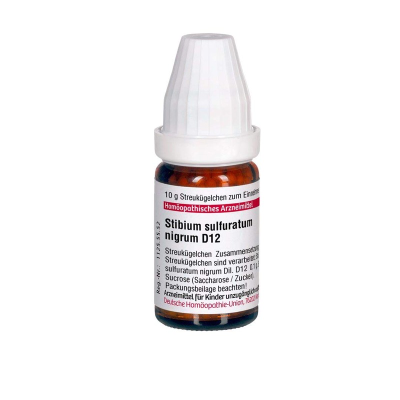 DHU Stibium Sulfuratum Nigrum D12 Scattering Balls 10 g Globules