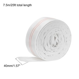 PATIKIL 40mm ID 25ft Lightweight Backwash Hose Lay Flat Reinforced Discharge PVC Hose 0.8MPa for Swimming Pool