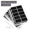 PATIKIL Chalkboard Labels, Blackboard Labels, Chalkboard Stickers, 60x40mm, No Letters,