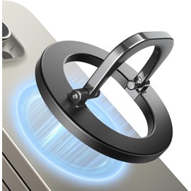 SUPERONE SUPERONE for MagSafe Phone Grip, Adjustable Magnetic Phone Ring Holder Removable Finger Phone Ring Kickstand Compatible with MagSafe Accessories Only for iPhone 16 & 15 & 14 & 13 & 12 Series