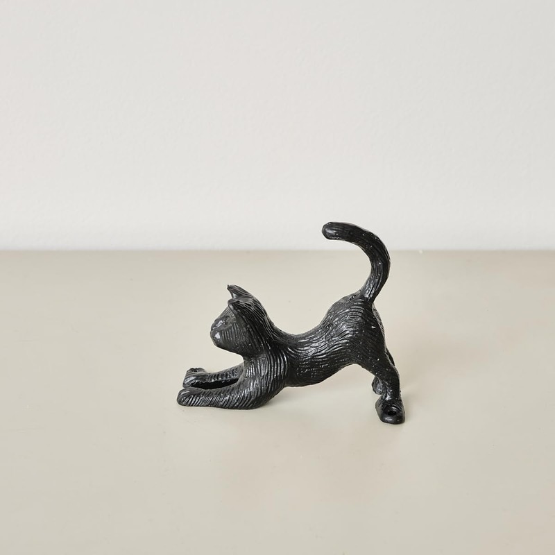 Melody Maison Matte Black Cat Wall Hook