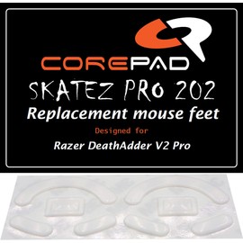 Corepad Skatez PRO 202 Replacement Mouse Feet Compatible with Razer DeathAdder V2 Pro