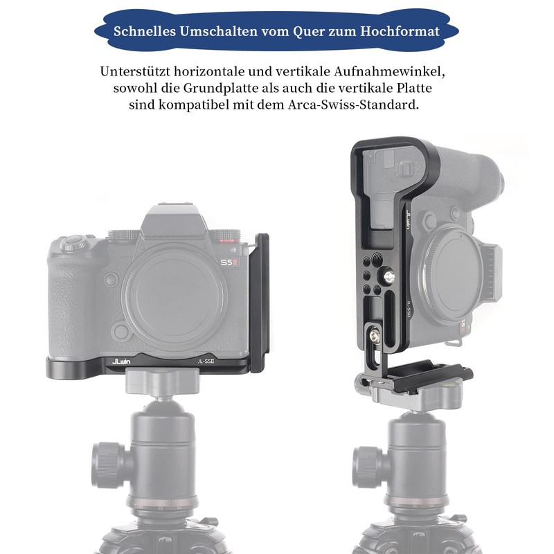 FOTGA Vertical Quick Release Plate L Bracket for Panasonic Lumix