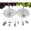 8 Piece Wine Lovers Themed Charms Set