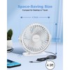 TriPole Desk Fan USB Powered Mini Portable Fan, 3 Speeds