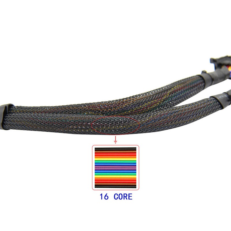 OBD2 Splitter Extension Cable for Car Diagnostics – 16-Pin Male