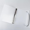 A5 Notebook Photocard Binder, Transparent Loose Leaf Personal Organizer Binder