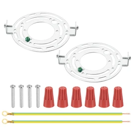 PATIKIL 120mm (4.72") Universal Light Fixture Mounting Bracket Kit, 2 Set Light Crossbar Round Ceiling Plate with Screw for Wall Light Ceiling Light Pendant Chandelier