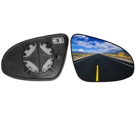 Abodvu Compatible with Toyota Corolla Mirror Glass Replacement 2014-2019,1PC Right Passenger Side Rearview Mirror Glass Power Heated for 11th Gen Corolla Sideview Mirror,Replace for 87931-02F90
