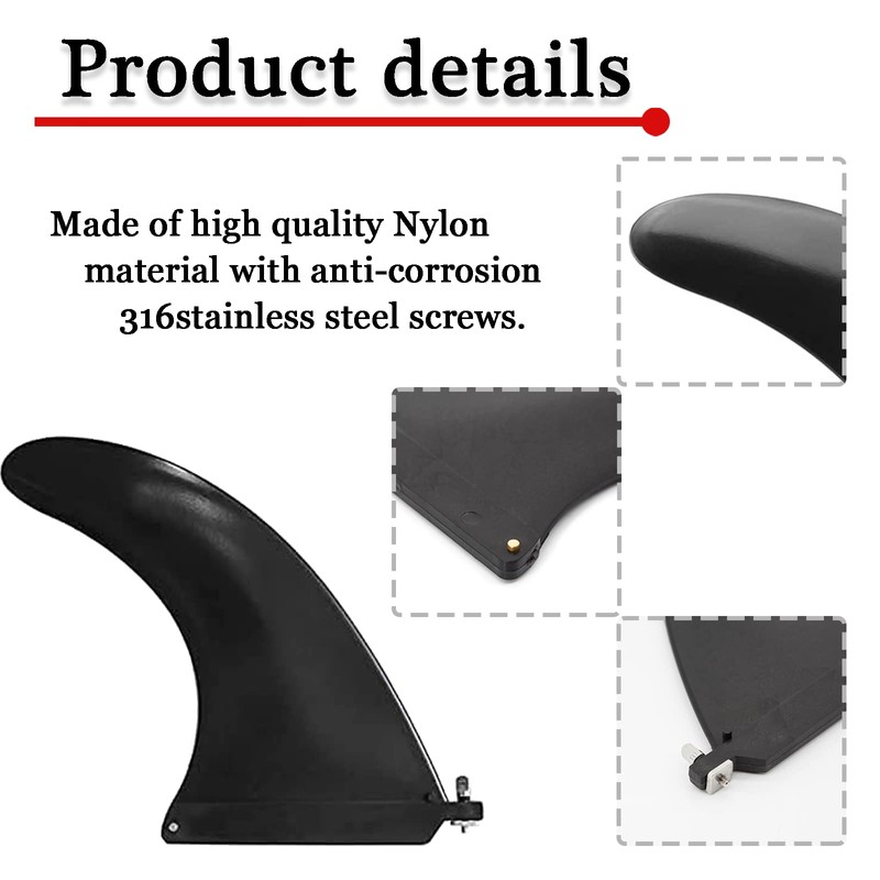 xlwen SUP Fin Universal 8.27 Inch Removable Surfboard Fin Fin,
